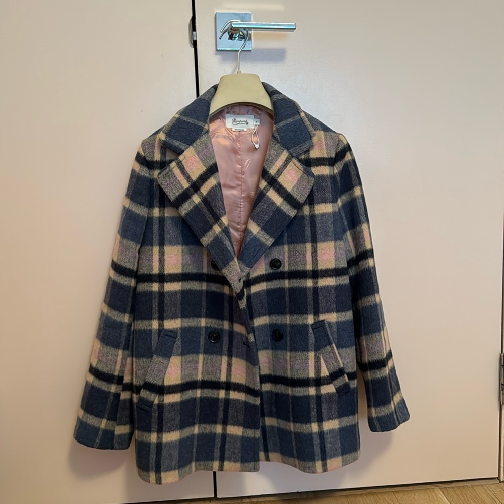 Bonpoint wool plaid jacket size 14